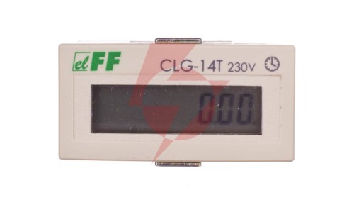 Licznik czasu pracy 110-230V AC/DC 8 znaków cyfrowy tablicowy 48x24mm CLG-14T