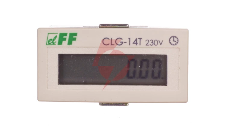 Licznik czasu pracy 110-230V AC/DC 8 znaków cyfrowy tablicowy 48x24mm CLG-14T