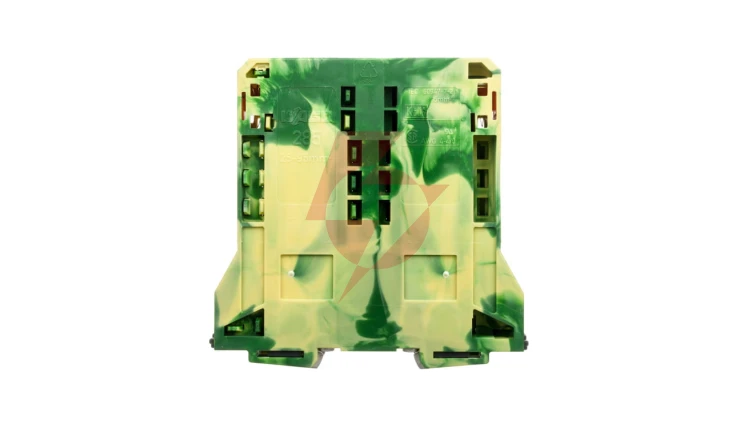 Złączka szynowa 2-przewodowa PE 95mm2 żółto-zielona 285-197