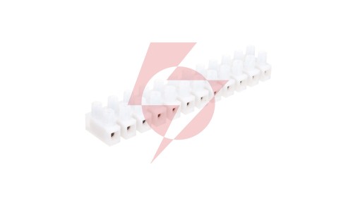 Listwa zaciskowa gwintowa 12-torowa 2,5mm2 poliamidowa PA66 z podkładką biała LPA12-2,5 89092110