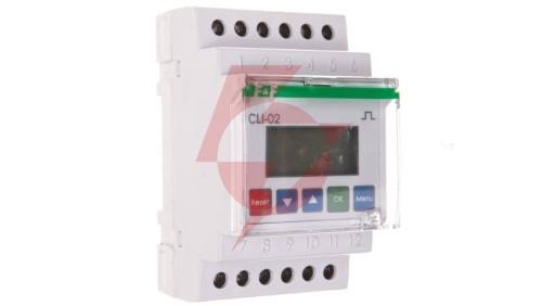Licznik impulsów 24-264V AC/DC 1P 8A 8 cyfr modułowy CLI-02