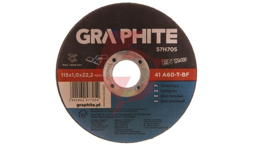 Tarcza tnąca do metalu 115 x 1.0 x 22.2 mm, 41 A60-T-BF