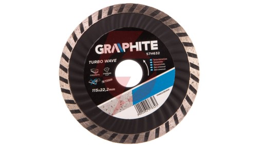 Tarcza diamentowa 115 x 22.2 mm turbo wave 57H632