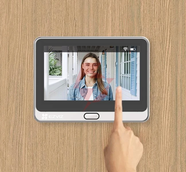 Wizjer do drzwi ezviz cp4 6mp wi-fi srebrny