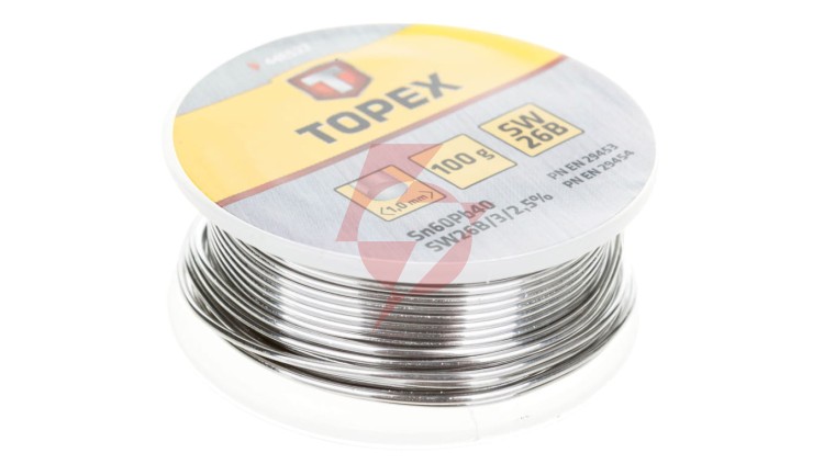 Lut cynowy 60 Sn drut 1.0 mm 100 g 44E522