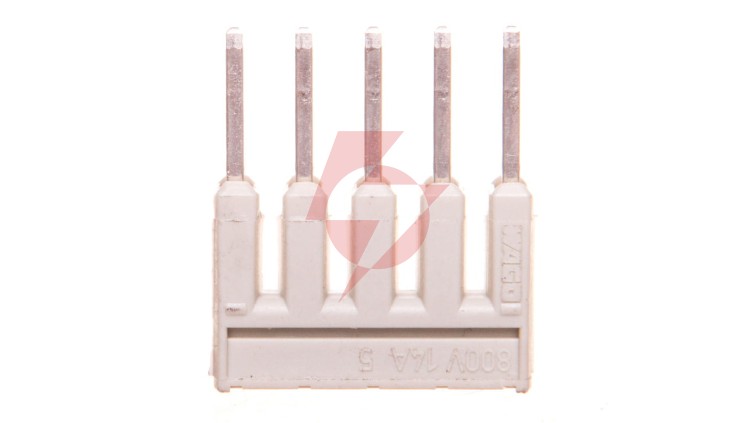 Mostek grzebieniowy 5-torowy 14A 800V jasnoszary 2000-405 /25szt./