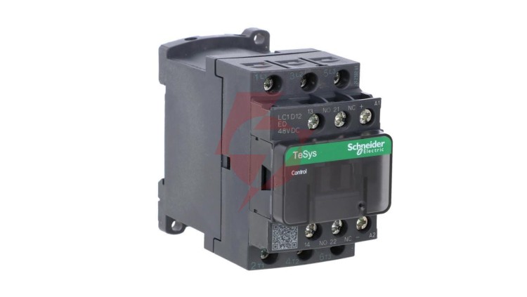 TeSys Deca Stycznik mocy 12A 3P 48V DC 1Z 1R LC1D12ED