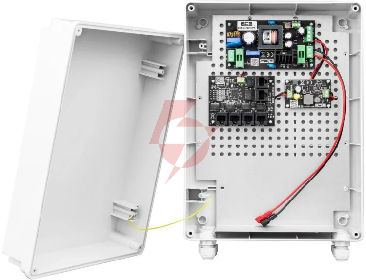 Zestaw do zasilania buforowego 5 odbiorników poe bcs power bcs-ups/ip4/z/e-s