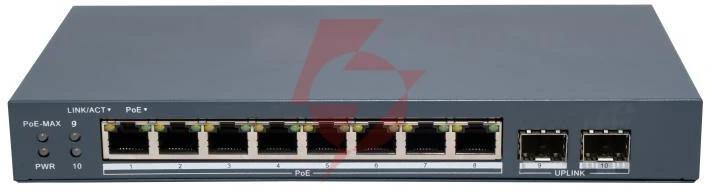 Switch hikvision ds-3e1510p-ei/m-8p2f