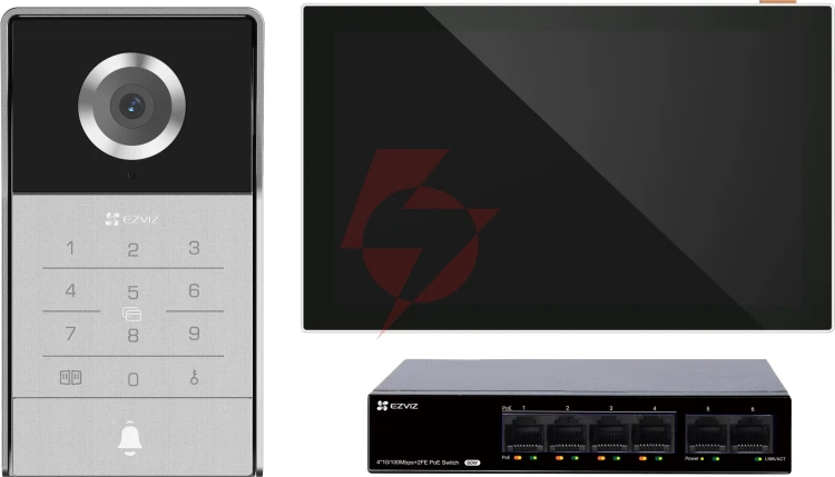 Wideodomofon ezviz tp5 kit 5mp poe