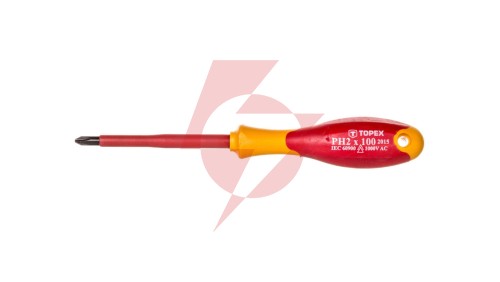 Wkrętak krzyżowy PH2 6 x 100 mm 1000V 39D477