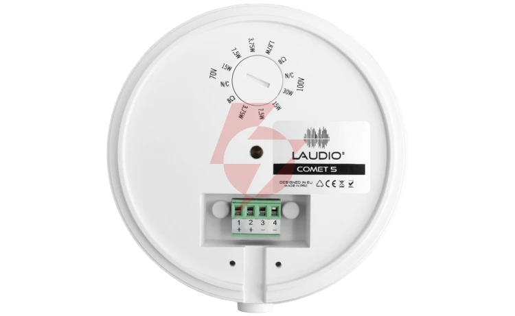 Laudio comet 5 - głośnik wiszący 100v / 8ω biały