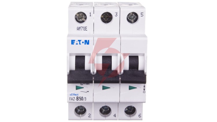 Wyłącznik nadprądowy 3P B 50A 15kA AC FAZ B50/3 278852