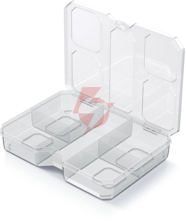 Organizer narzędziowy sqr box 20 niski ksq20154 przeźroczysty kistenberg