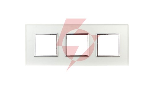DANTE Ramka potrójna szkło PERL GLASS 4504183