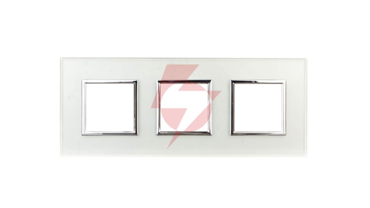 DANTE Ramka potrójna szkło PERL GLASS 4504183