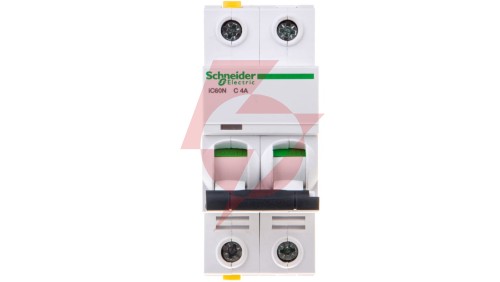 Wyłącznik nadprądowy 2P C 4A 6kA AC iC60N-C4-2 Acti9 A9F04204