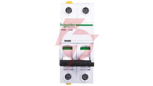 Wyłącznik nadprądowy 2P C 6A 6kA AC iC60N-C6-2 Acti9 A9F04206
