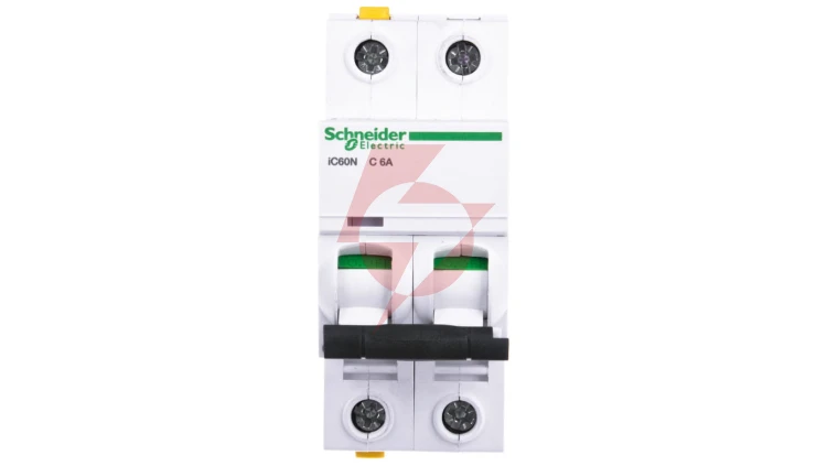 Wyłącznik nadprądowy 2P C 6A 6kA AC iC60N-C6-2 Acti9 A9F04206