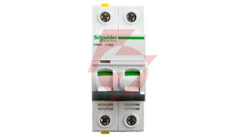 Wyłącznik nadprądowy 2P C 63A 6kA AC iC60N-C63-2 Acti9 A9F04263