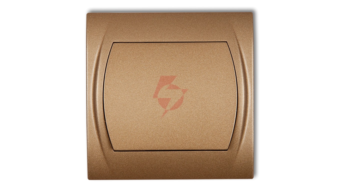 LOGO Łącznik jednobiegunowy złoty metalik 8LWP-1