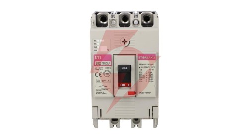 Wyłącznik kompaktowy 3P 125A 16kA /bez regulacji/ EB2S 160/3LF 004671810