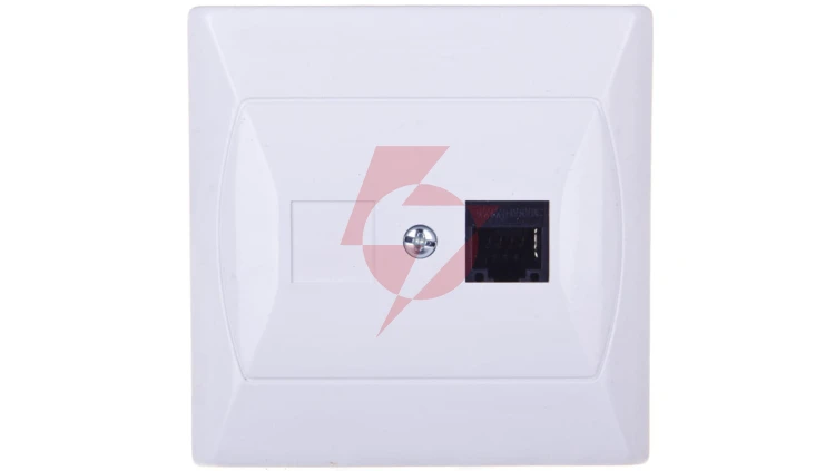 AKCENT Gniazdo komputerowe pojedyncze RJ45 kat.5e MMC białe GPK-1A/K/00