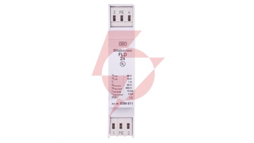 Ogranicznik przepięć dla systemów dwużyłowych 19VAC/28VDC 5kA 10kV FLD 24 5098611