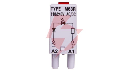 Moduł sygnaliacyjny LED dioda czerwona 110-230 V AC/DC MODUL L M63R SZARY 854855