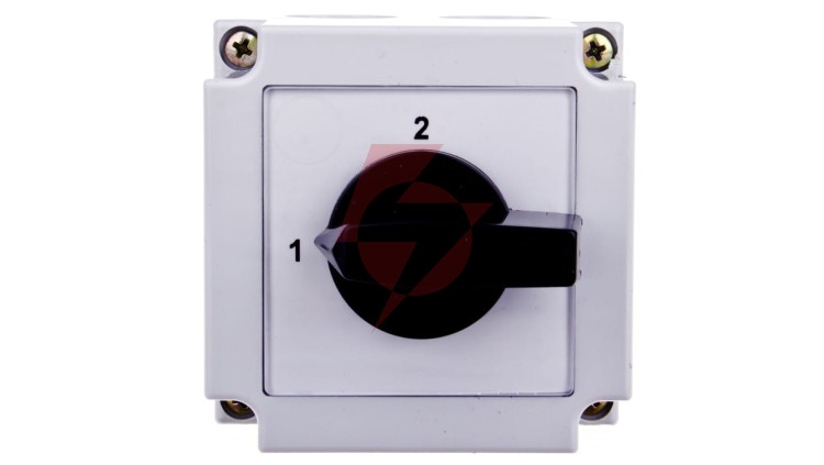 Łącznik krzywkowy 1-2 1P 10A w obudowie 4G10-55-PK R014 63-840350-011