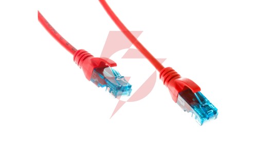 Kabel krosowy (Patch Cord) U/UTP kat.5e czerwony 2m DK-1512-020/R