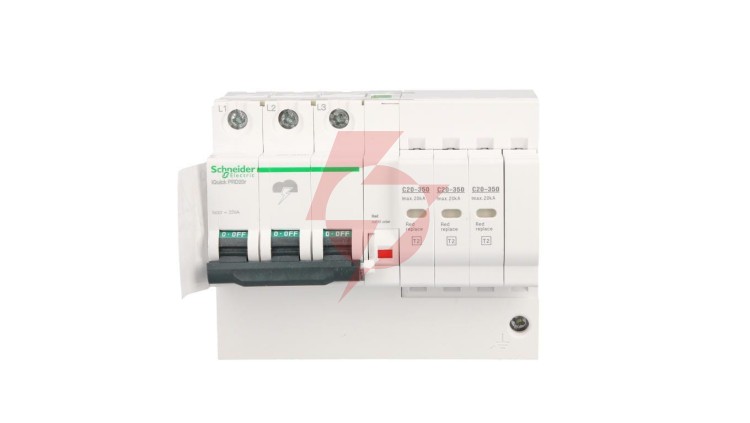 Ogranicznik przepięć Typ T2 3P 20kA 350V IT/TN-C iPRDr A9L16296