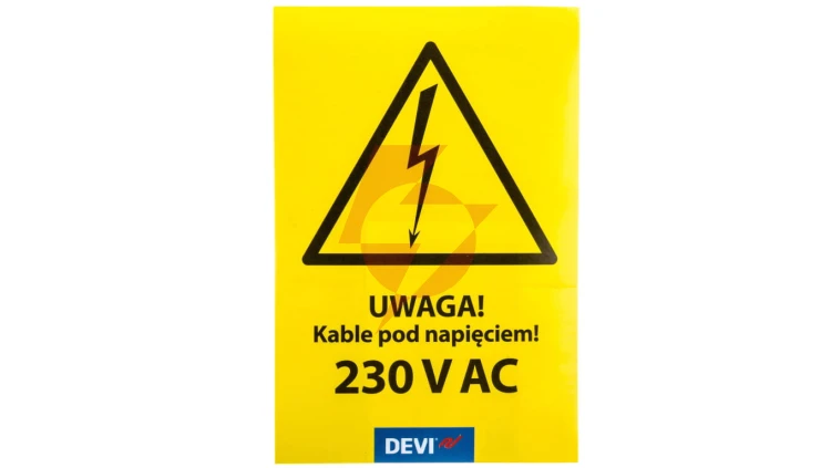 Naklejka ostrzegawcza, paczka 20szt. 19805846