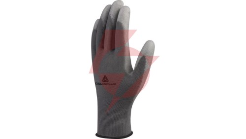 Rękawice dziane z poliamidu bezszwowe do prac precyzyjnych szare rozmiar 10 VE702GR VE702GR10