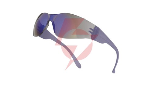 Okulary ochronne z poliwęglanu przydymione odblaskowe UV400 BRAVA2 MIRRROR BRAV2FF