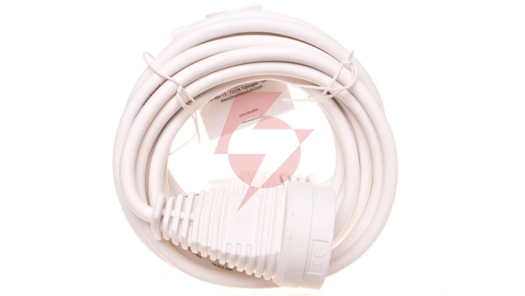 Kabel przedłużajacy (przedłużacz) 5m biały 1x230V H05VV-F3G1,5 1168444