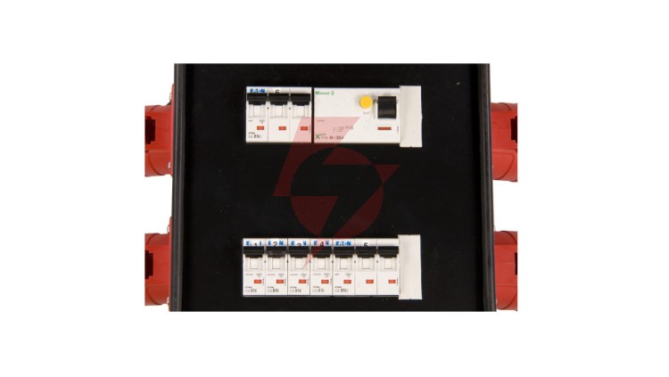 Rozdzielnica przenośna SŁUPSK 2x32A/5P 2x5P/2xB16 4xGS/4xB16 FI 9474590W