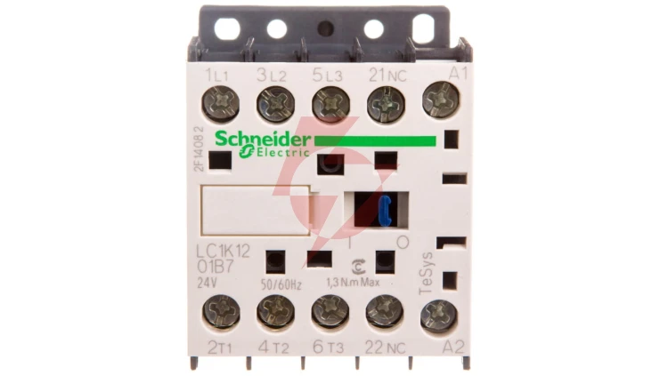 Stycznik mocy 12A 3P 24V AC 0Z 1R LC1K1201B7