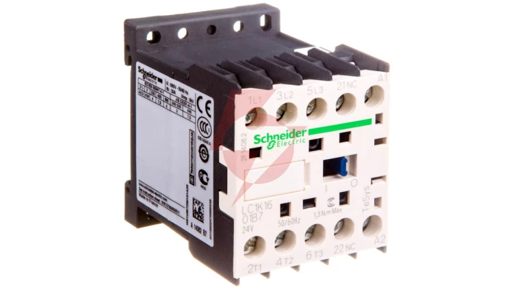 Stycznik mocy 16A 3P 24V AC 0Z 1R LC1K1601B7