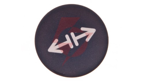 Soczewka przycisku 22mm płaska czarna z symbolem LUZOWANIE M22-XD-S-X13 218179