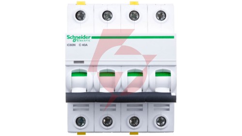 Wyłącznik nadprądowy 4P C 40A 6kA AC iC60N-C40-4 Acti9 A9F04440