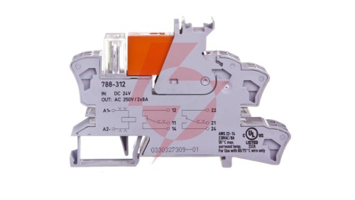Przekaźnik interfejsowy 2P 8A 24V DC RT-2 AgNi 788-312
