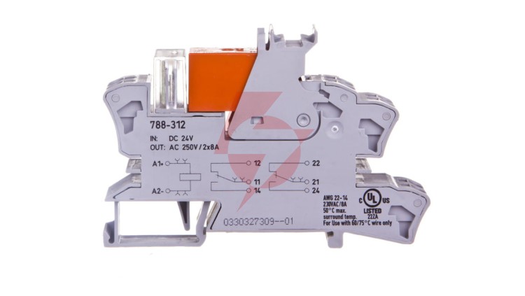 Przekaźnik interfejsowy 2P 8A 24V DC RT-2 AgNi 788-312
