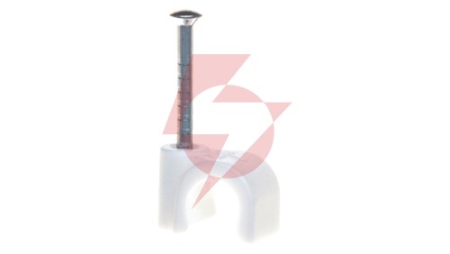 Uchwyt do kabli ISO 7mm z gwoździem 2x25mm 2007 25 RW 2225514 /100szt./