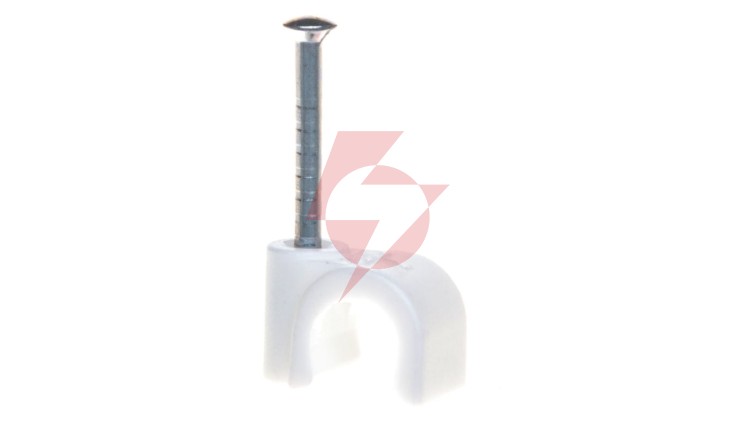 Uchwyt do kabli ISO 7mm z gwoździem 2x25mm 2007 25 RW 2225514 /100szt./