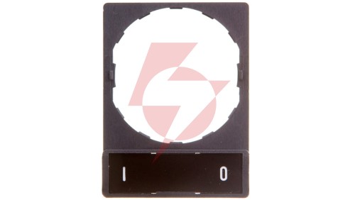Szyld opisowy 30x40mm z etykietą 8x27mm O-I ZBY2178