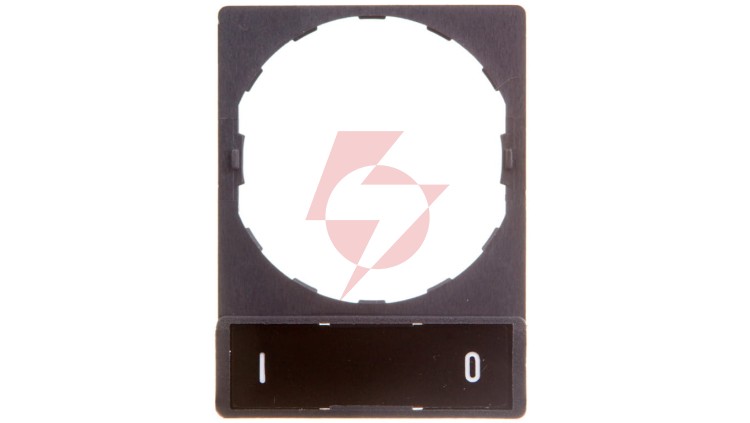 Szyld opisowy 30x40mm z etykietą 8x27mm O-I ZBY2178