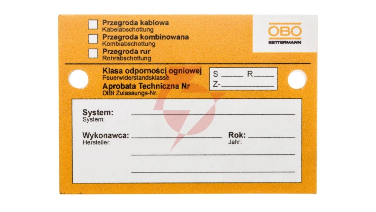 Tabliczka identyfikacyjna KS-S 7205425