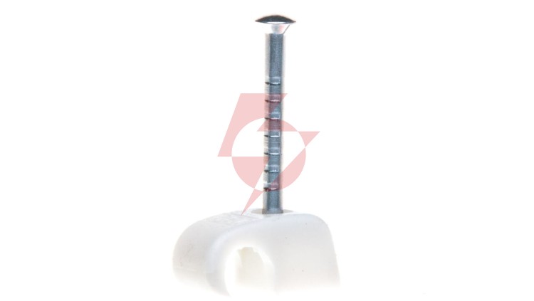 Uchwyt do kabli /4-7mm/ z gwoździem 2x25mm 2025 25 LGR 2228629 /100szt./