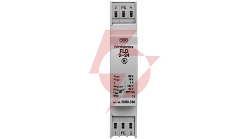 Ogranicznik przepięć dla systemów dwużyłowych 28VAC/19VDC 0,5kA 1kV FLD 2-24 5098816